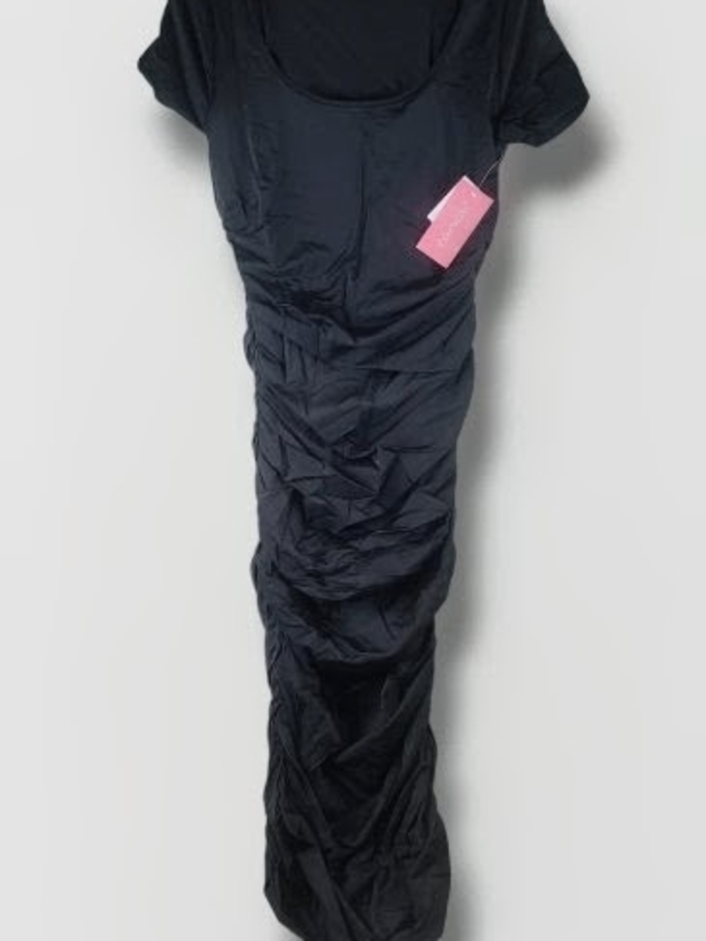 Women's Black Ruched Dress